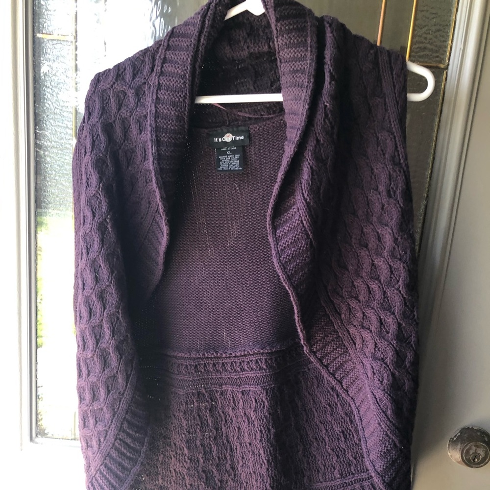 Knit circular, sleeveless, XL